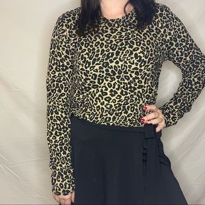 🤍 cheetah print long sleeve shirt 🤍